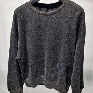 Woman's lurex crewneckn sweatshirt